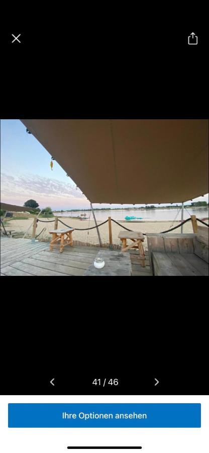 Luxus Chalet Hafenblick Lathum Exterior foto